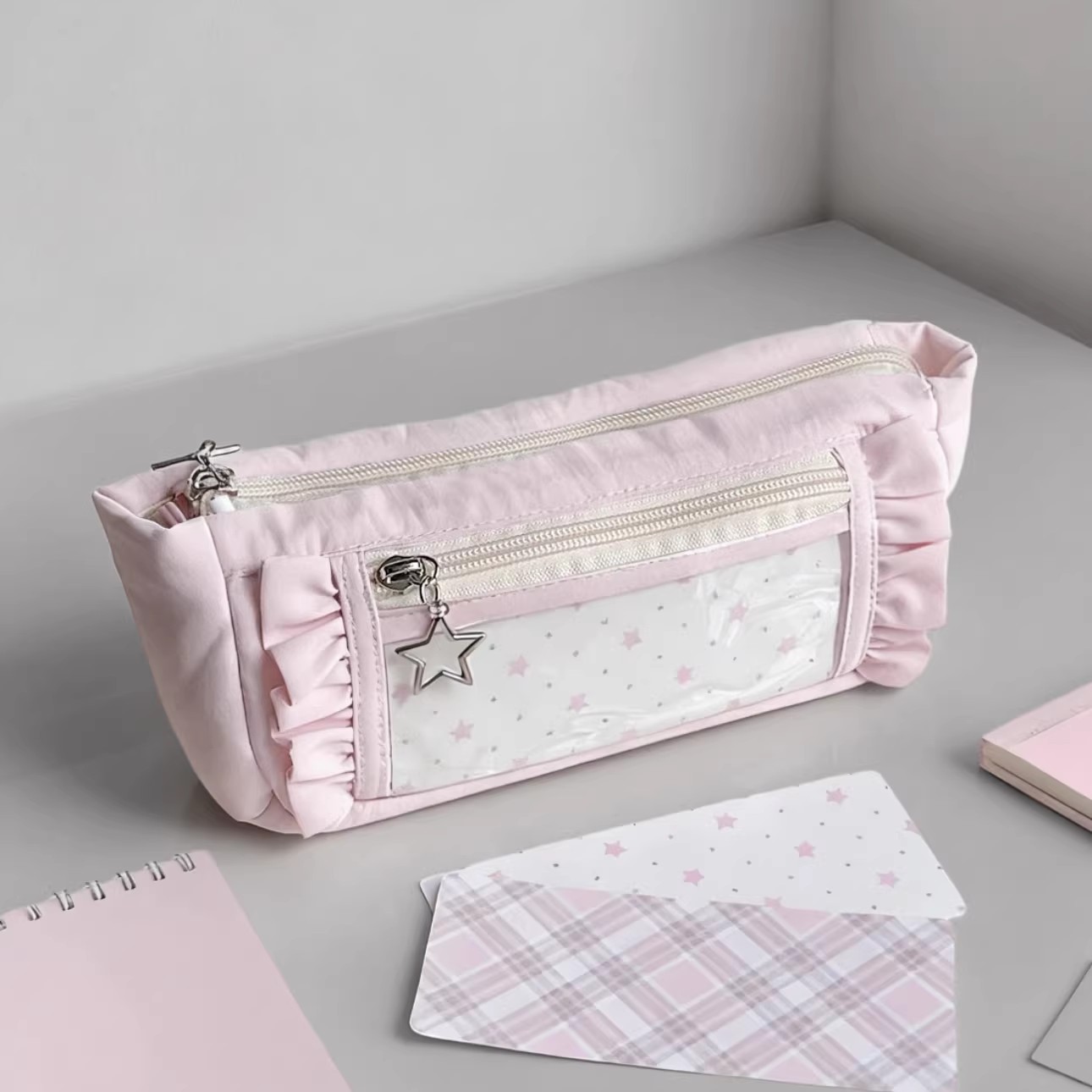 Aesthetic Large Pencil Case Pouch - مقلمة لطيفة ذات سعة كبيرة متعددة