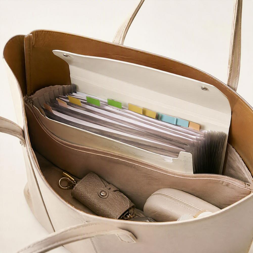 Expandable Accordion File Folder 13 Pockets - مجلد ملفات قابل للتوسيع مع 13