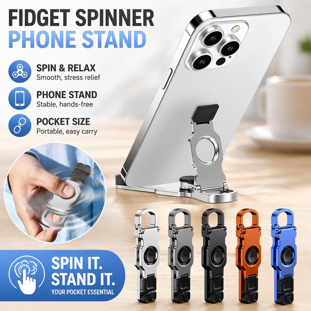 Desk Accessories - حامل هاتف مكتبي معدني قابل للطي