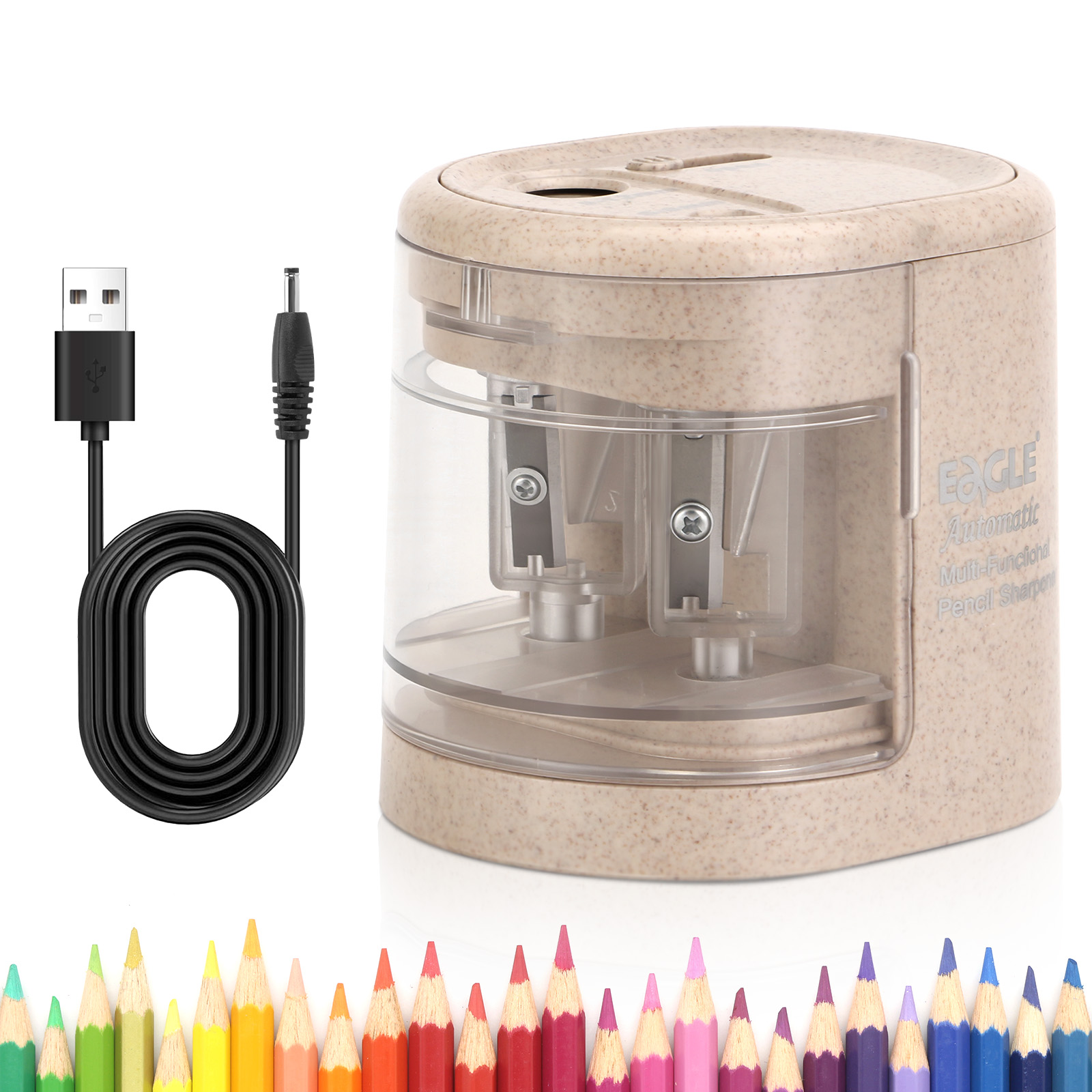 Electric Pencil Sharpener Usb - مبراة أقلام كهربائية أوتوماتيكية من إيجل،