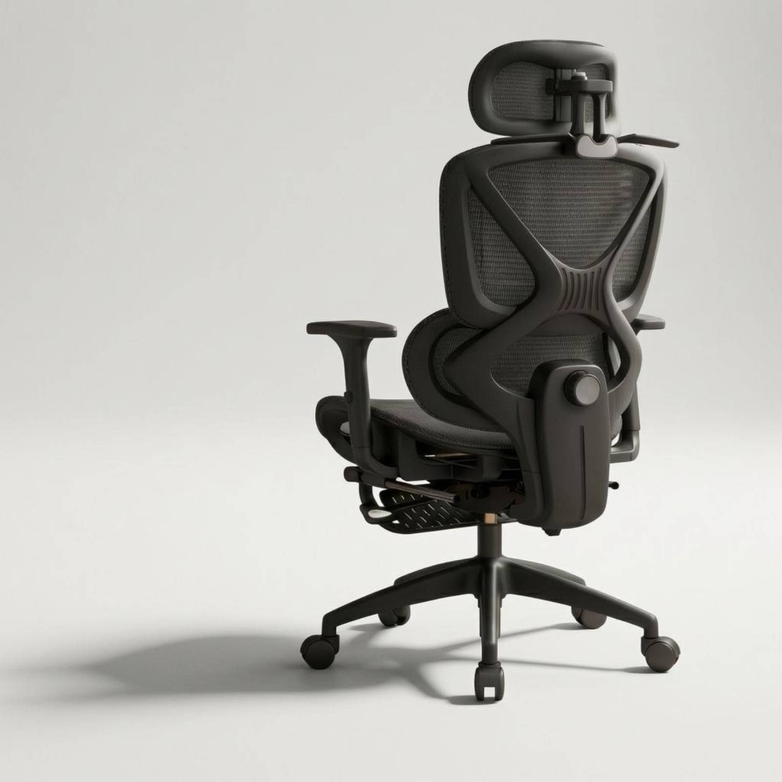 Office Furniture - كرسي دوار بظهر عالٍ مع مساند