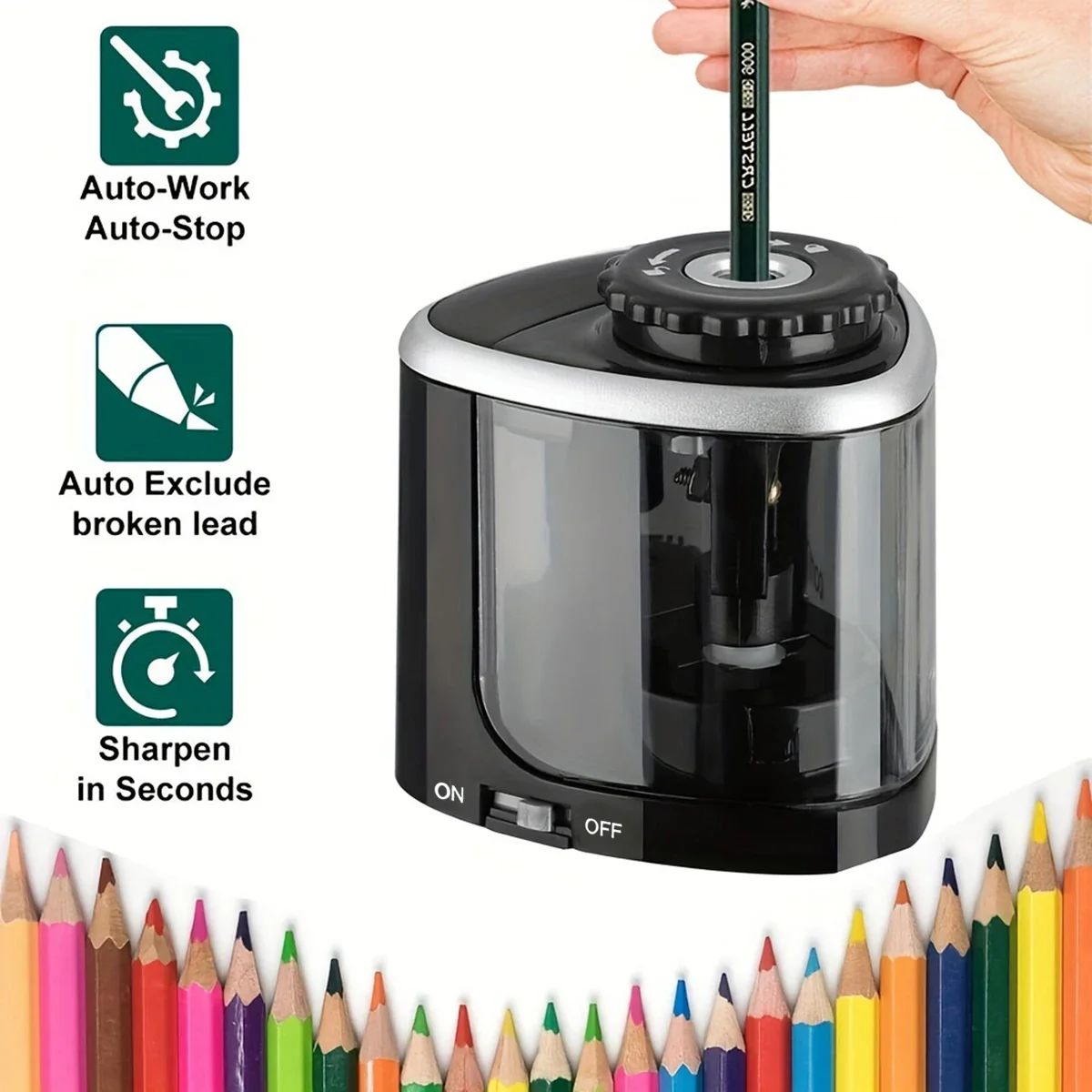 مبراة أقلام كهربائية مكتبية أو - مراجعة Electric Pencil Sharpener Usb وسعره