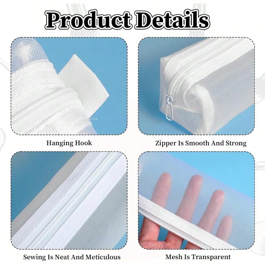 حقيبة أقلام شفافة من الشبك، حا - مراجعة Clear Mesh Pencil Pouch For Exam وسعره