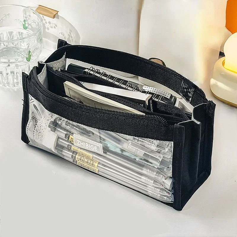 6 طبقات حقيبة أقلام رصاص ذات س - مراجعة Aesthetic Large Pencil Case Pouch وسعره