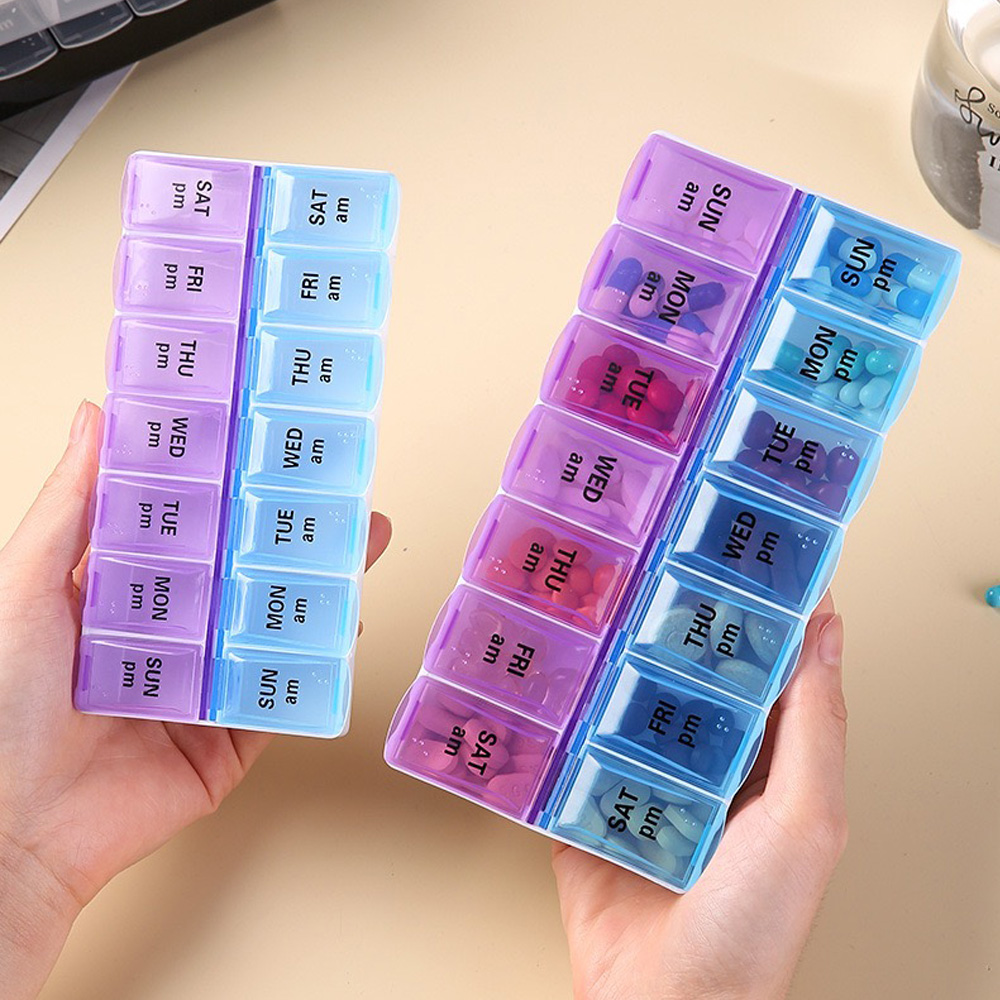 علبة أدوية محمولة بـ 14 حجرة م - مراجعة Stationery وسعره
