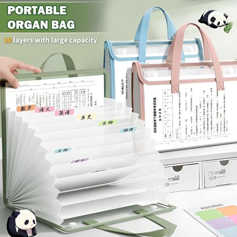 منظم ملفات محمول A4 بـ 13 جيبً - مراجعة Expandable Accordion File Folder 13 Pockets وسعره
