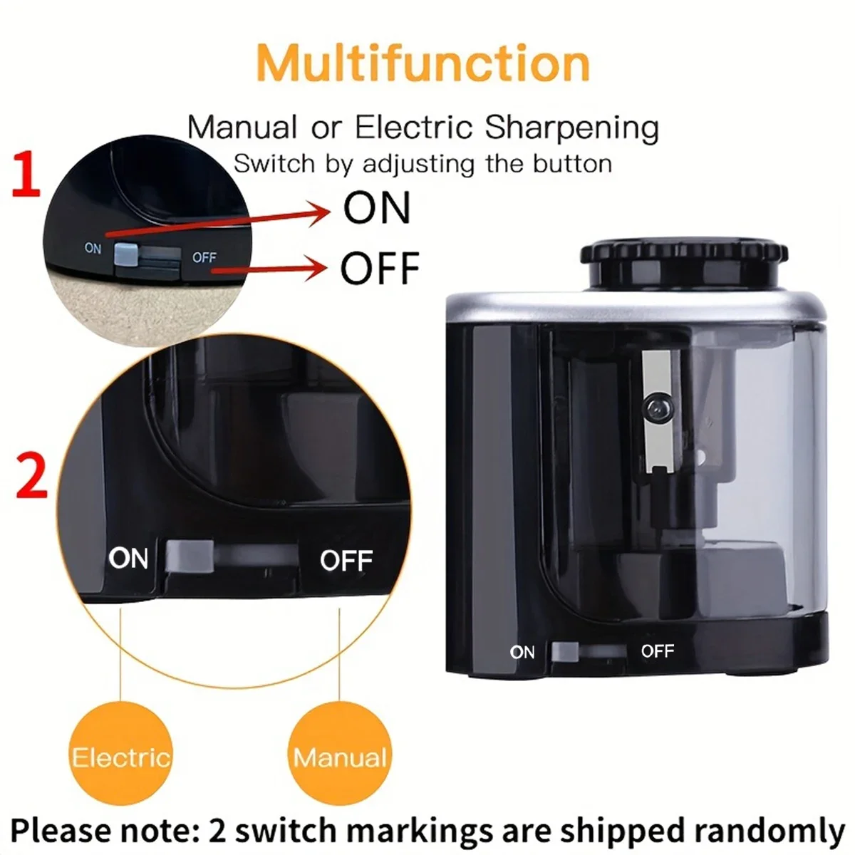 مبراة كهربائية تجميع سطح المكت - مراجعة Electric Pencil Sharpener Usb وسعره