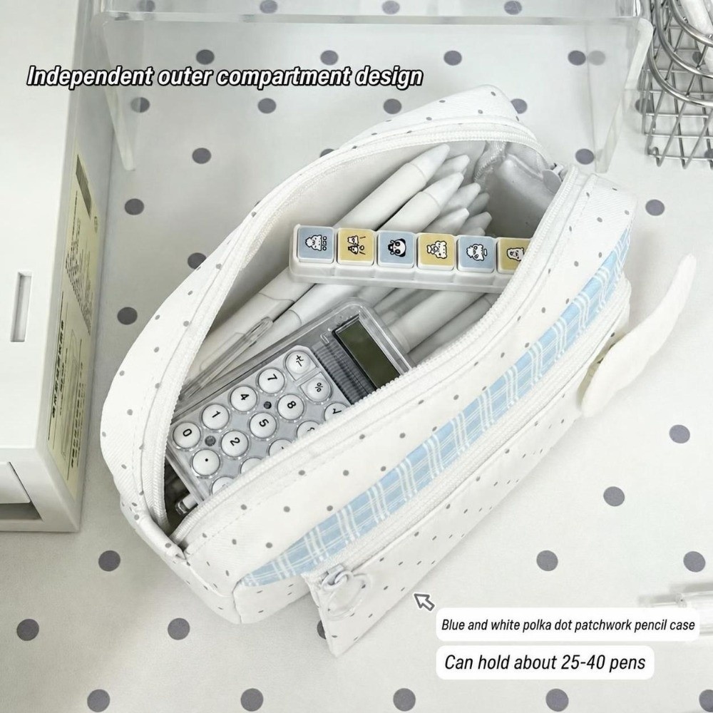 حقيبة أقلام رصاص أنيقة بنقشة ا - مراجعة Aesthetic Large Pencil Case Pouch وسعره