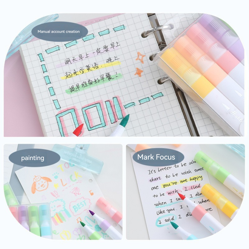 مجموعة أقلام تظليل ألوان الباس - مراجعة Pastel Highlighter Set Double Ended وسعره
