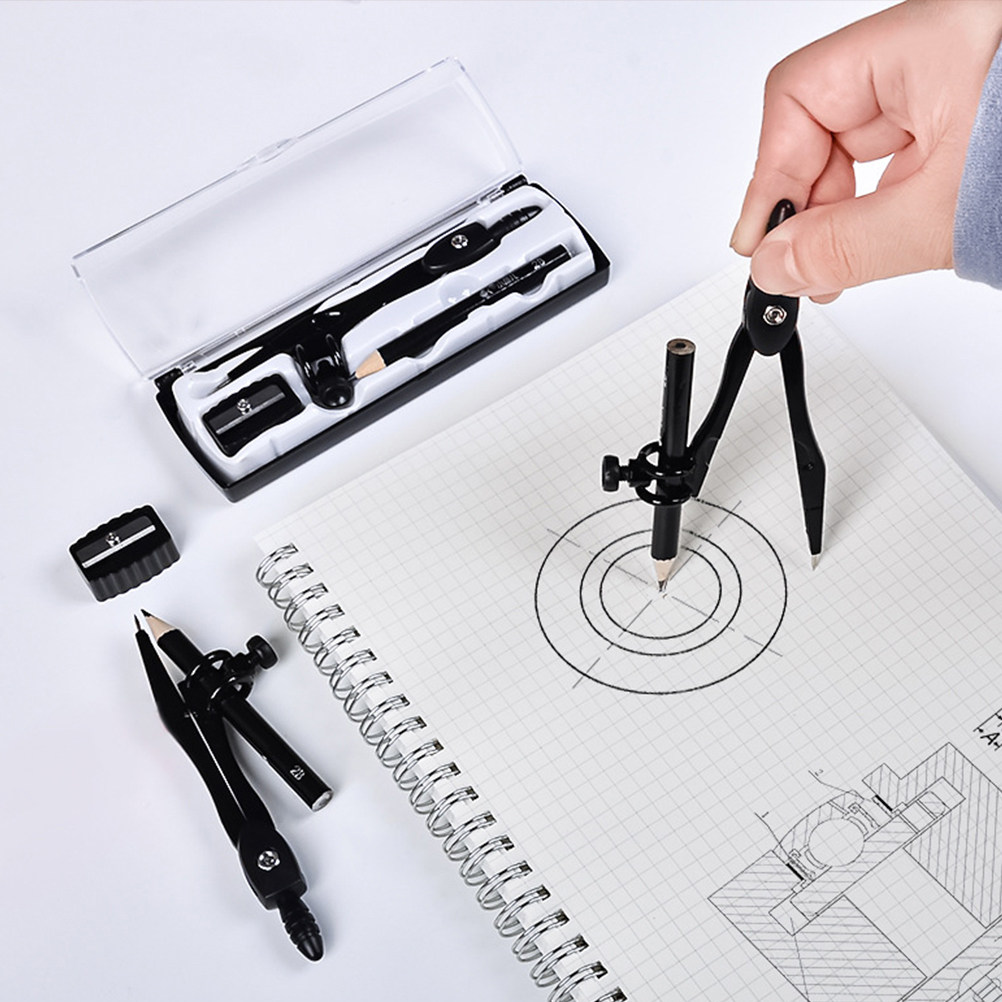 مجموعة أدوات قياس دقيقة للطلاب - مراجعة Math Geometry Set With Compass وسعره