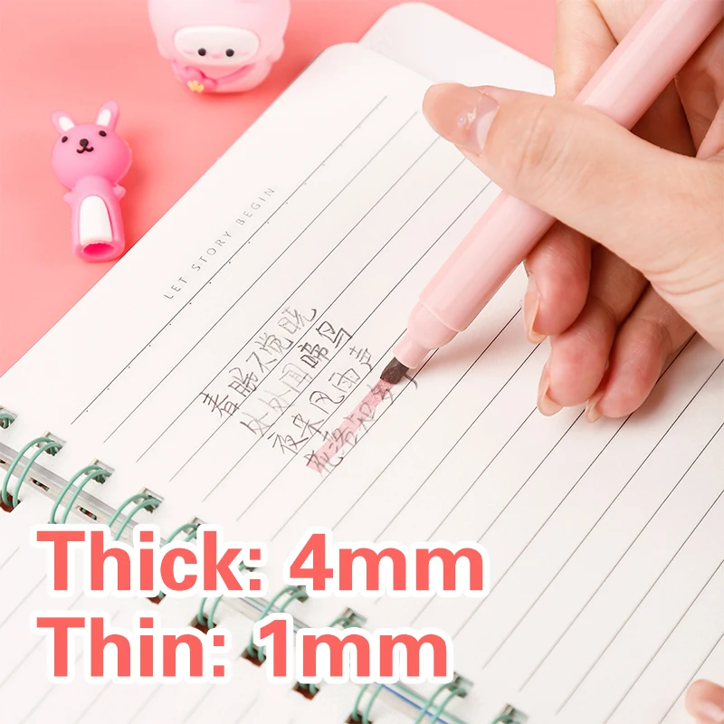 6 قطعة/الحزمة Kawaii القط مخلب - مراجعة Pastel Highlighter Set Double Ended وسعره