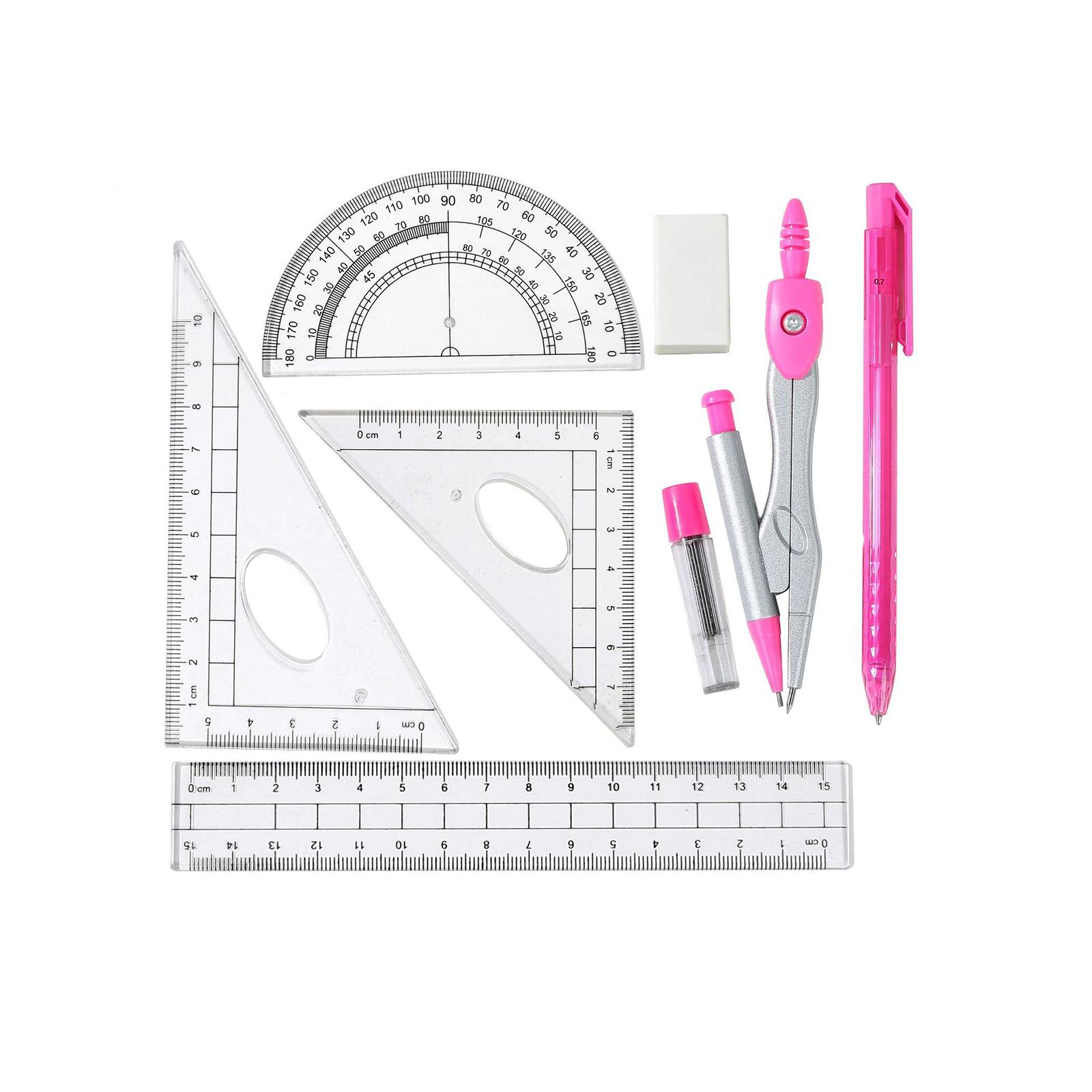 مجموعة أدوات هندسية للرياضيات  - مراجعة Math Geometry Set With Compass وسعره