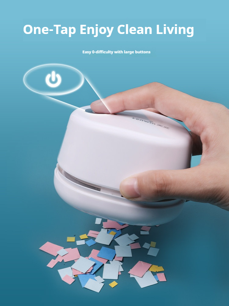 مكنسة كهربائية محمولة صغيرة من - مراجعة Mini Desktop Vacuum Cleaner For Eraser Dust وسعره