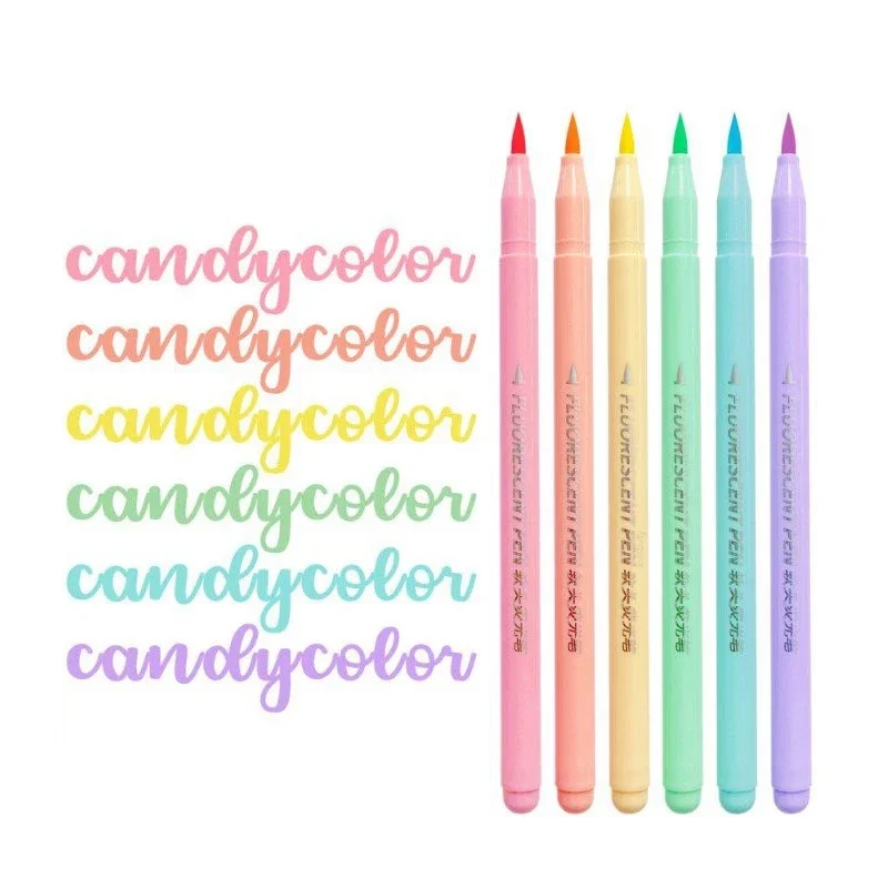 6 ألوان فرشاة ناعمة الإسفار مج - مراجعة Pastel Highlighter Set Double Ended وسعره