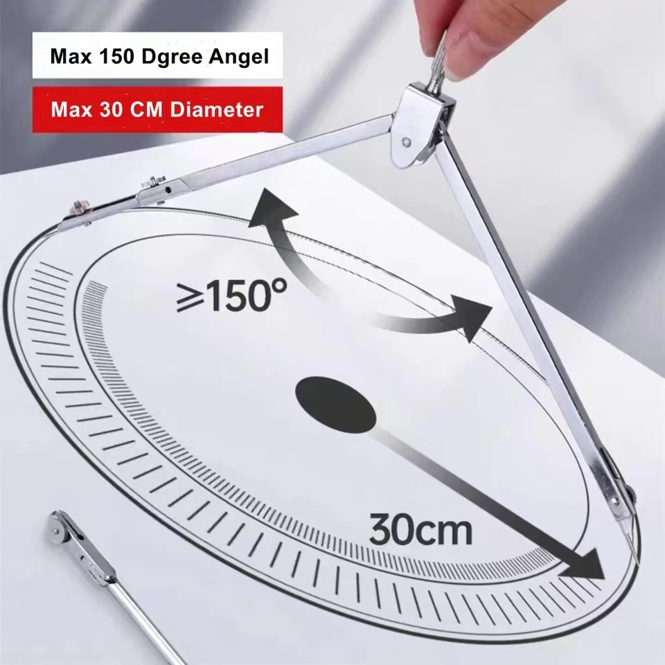 مجموعة صياغة من الفولاذ المقاو - مراجعة Math Geometry Set With Compass وسعره