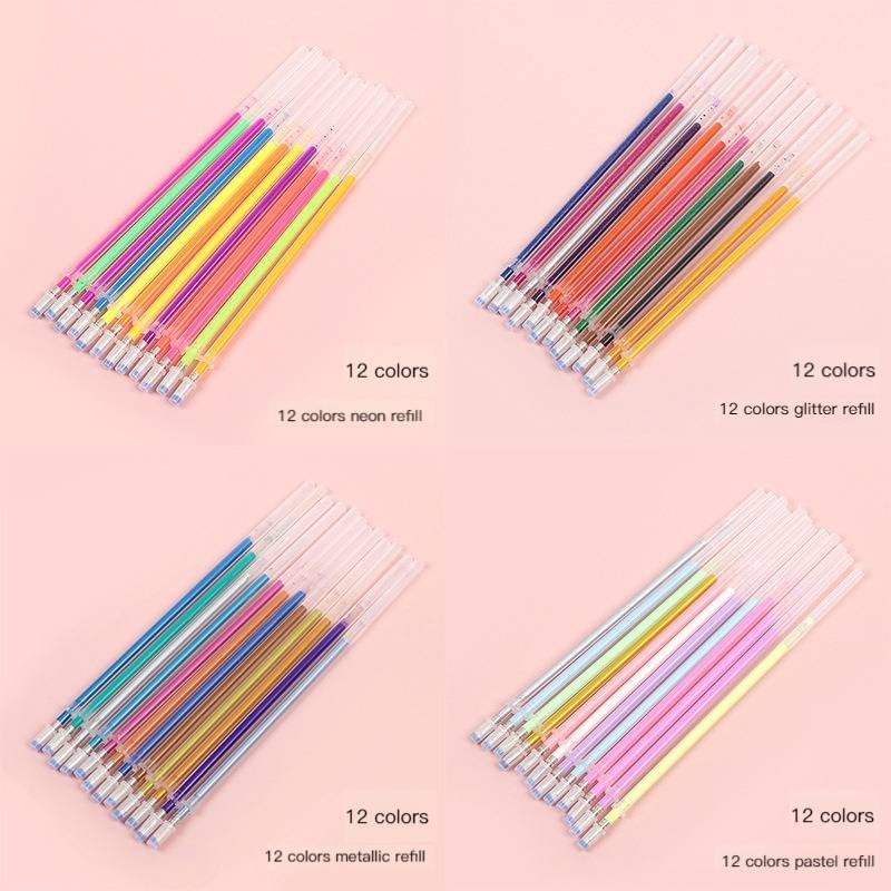 مجموعة عبوات أقلام الجل 12/100 - مراجعة Pastel Highlighter Set Double Ended وسعره