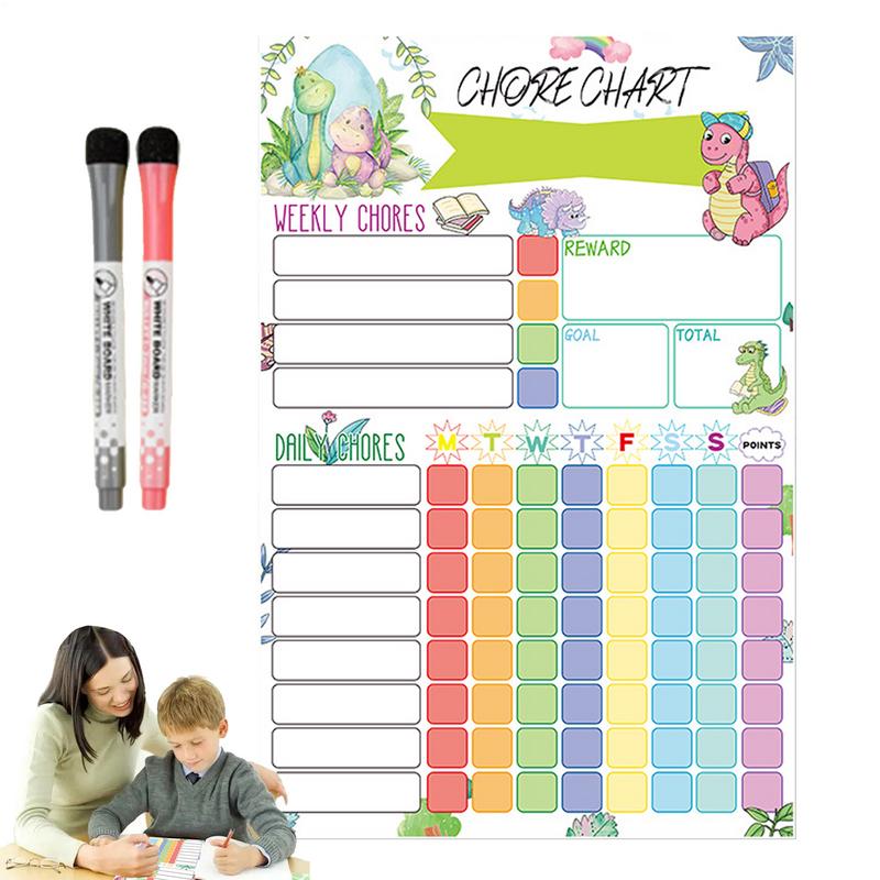 مخطط المهام المغناطيسي جدول مر - مراجعة Kids Magnetic Reward Chart Board وسعره