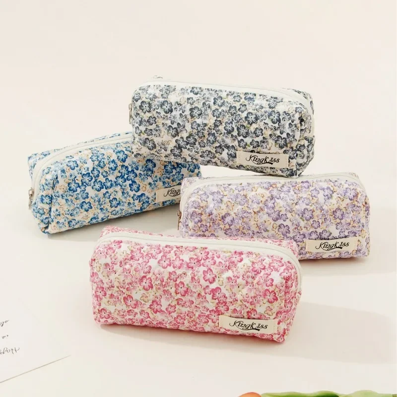 حقيبة أقلام رصاص زهرية كلاسيكي - مراجعة Aesthetic Large Pencil Case Pouch وسعره