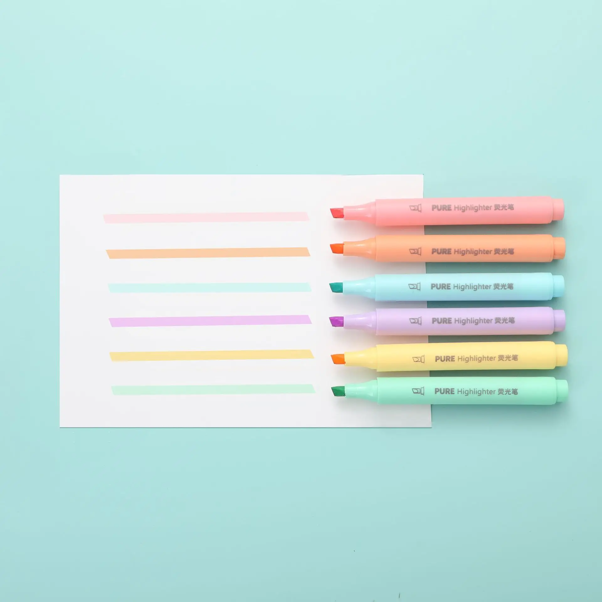 مجموعة من 6 أقلام تظليل بألوان - مراجعة Pastel Highlighter Set Double Ended وسعره