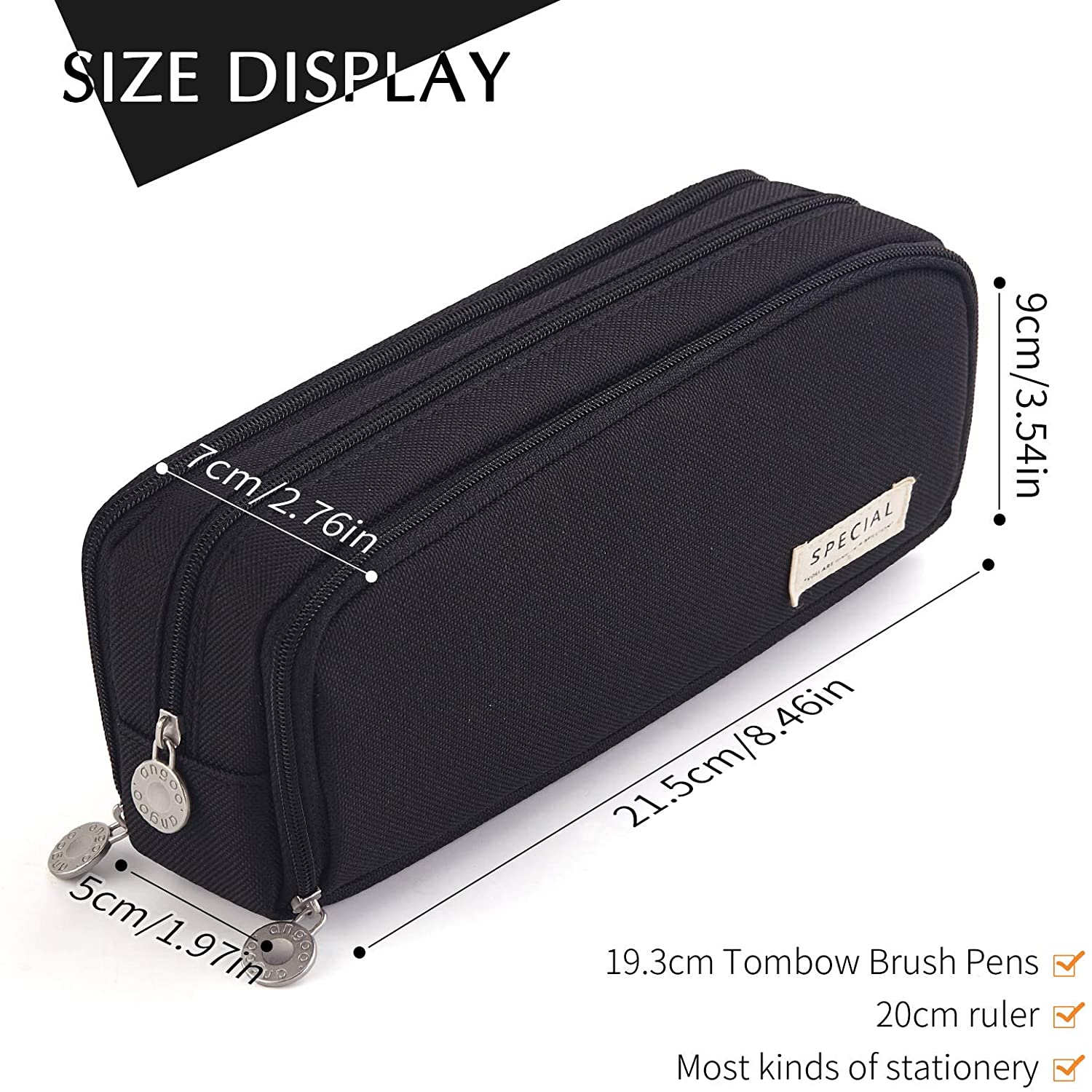 مقلمة ذات سعة كبيرة حقيبة أقلا - مراجعة Aesthetic Large Pencil Case Pouch وسعره
